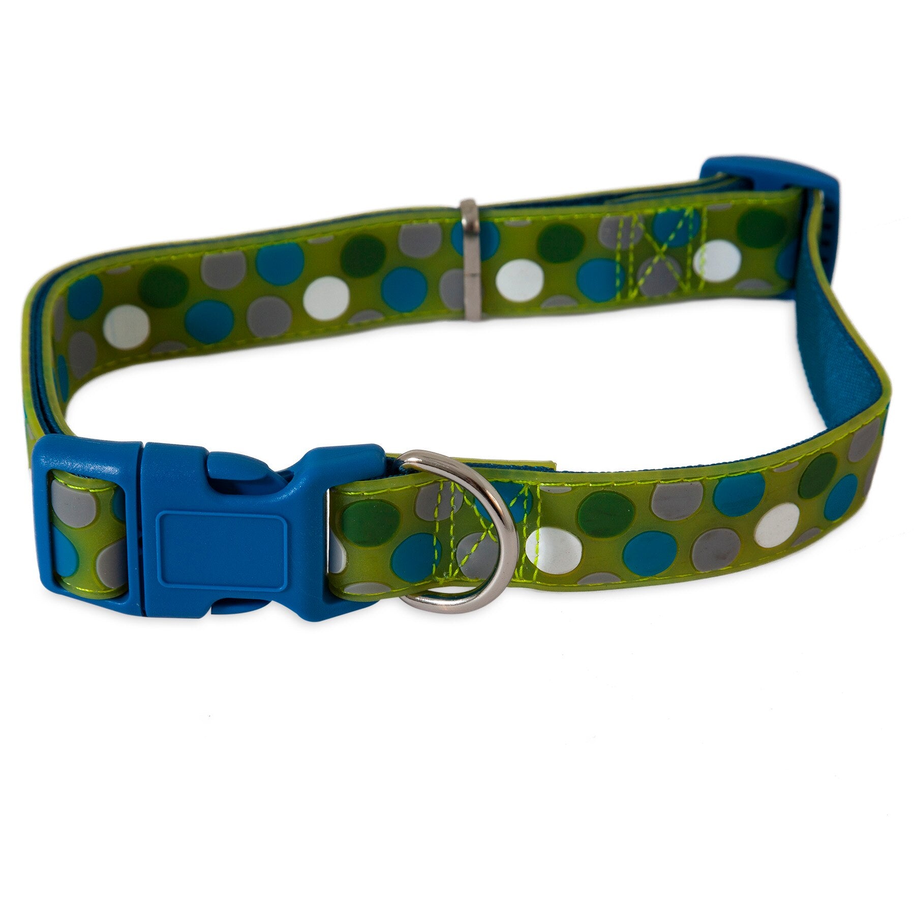 Green Dots Glow in the Dark Dog Collar